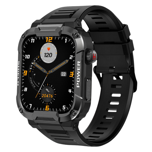 IronPulse X1 Robuuste Smartwatch – Schokbestendig, Waterdicht & Gezondheidsmonitor