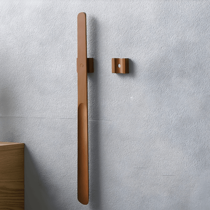 Lange Houten Schoenlepel met Magneet en Wandhouder 55 cm