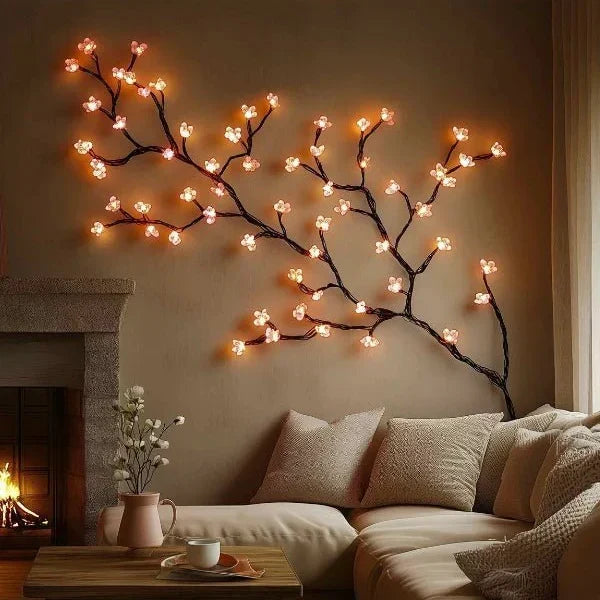 Bloesem Wandlamp met LED - Natuurlijk Design voor Sfeervolle Verlichting