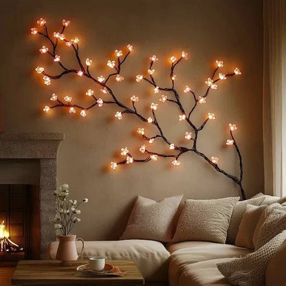Bloesem Wandlamp met LED - Natuurlijk Design voor Sfeervolle Verlichting