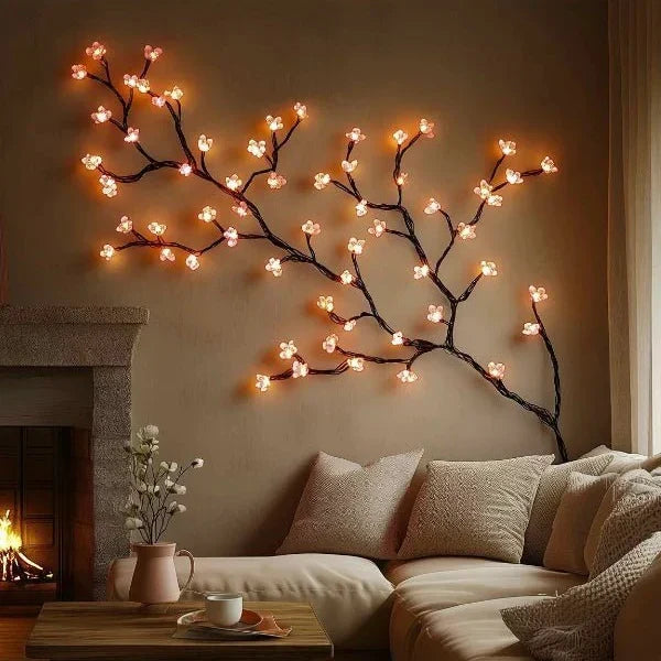 WillowGlow LED Wandtaklamp | Decoratieve Verlichte Wandkunst