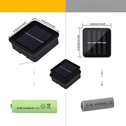 Marokkaanse Solar-Lantaarnketting - 12 meter, 100 LED-lampen, waterdicht