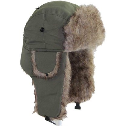 ArcticGuard TrapperMuts – Winddichte Unisex Wintermuts met Warme Bontvoering
