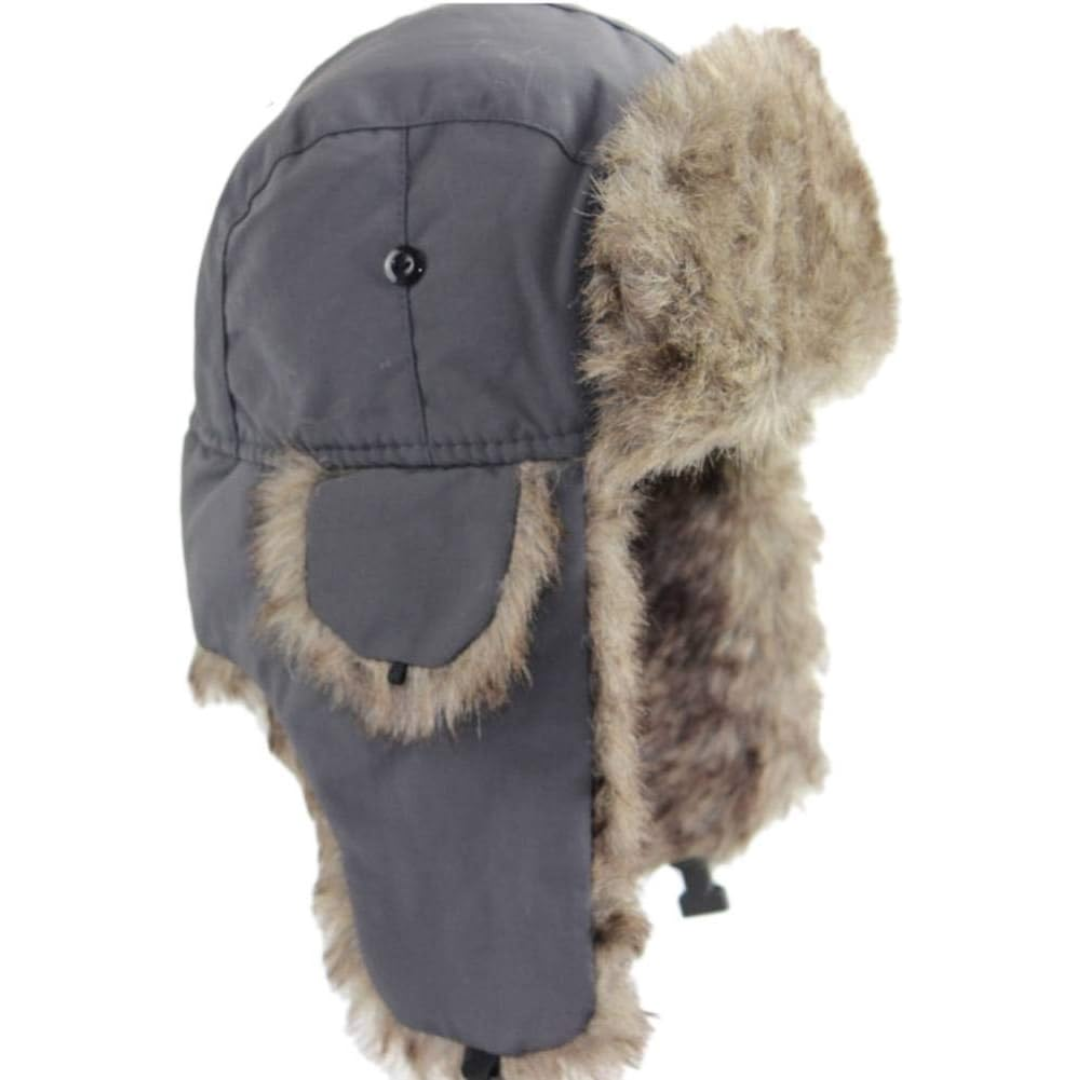 ArcticGuard TrapperMuts – Winddichte Unisex Wintermuts met Warme Bontvoering