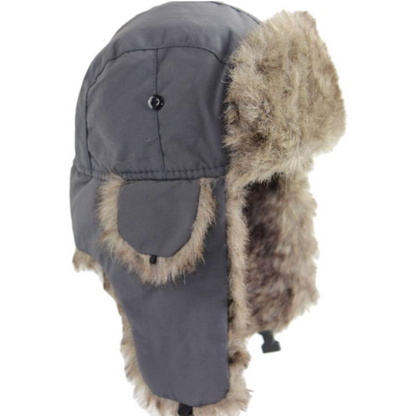 ArcticGuard TrapperMuts – Winddichte Unisex Wintermuts met Warme Bontvoering