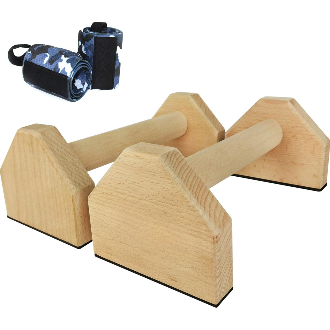 Calisthenics PowerBars – Robuuste houten armsteun grepen