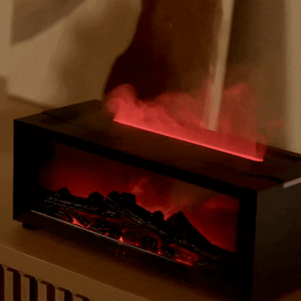 Aromadiffuser VlamMist – 4-in-1 Vernevelaar met Sfeerverlichting & Timer