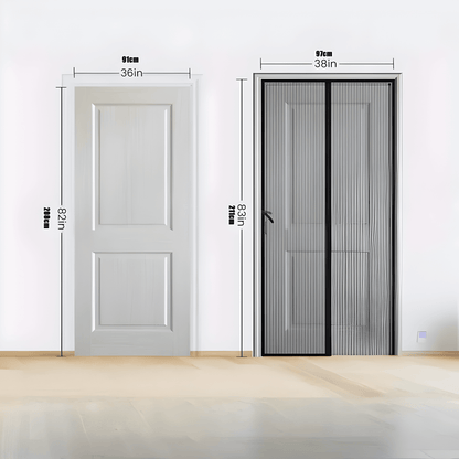 Self-Closing Magnetic Door Mosquito Net with Pet-Friendly Opening