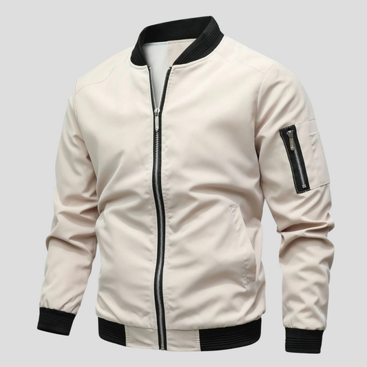 UrbanEdge Bomberjack – Herenjas met Ritssluiting en Geribbelde Afwerking