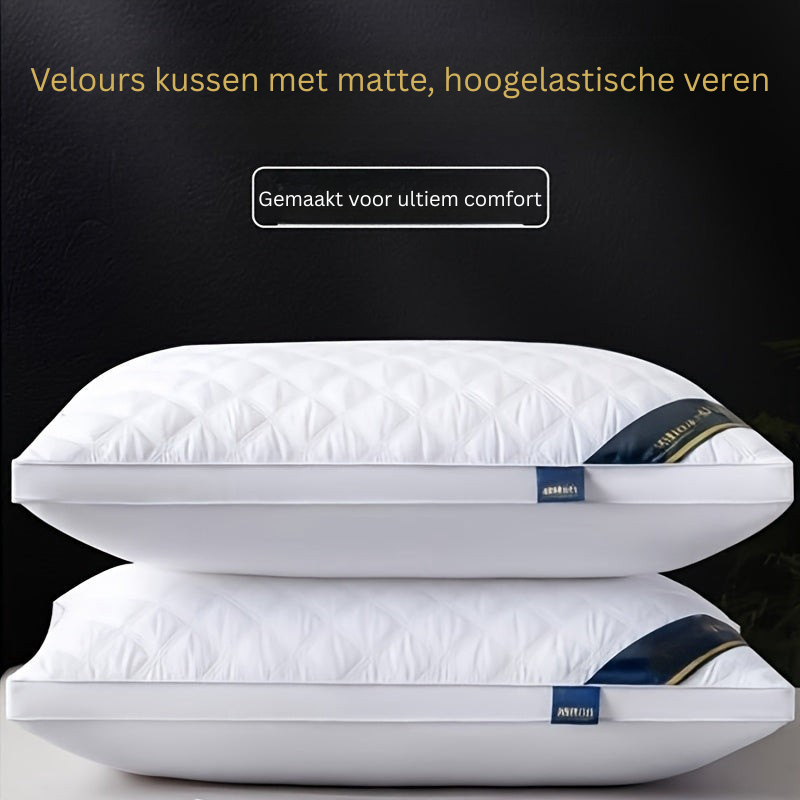 Comfort Set voor Slaap - 2 Hypoallergene 3D Kussens voor een Hotelkwaliteit Slaap