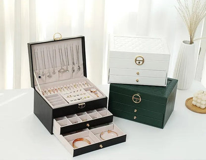 Premium Leren Sieradenkist - Elegante Opbergbox voor Sieraden