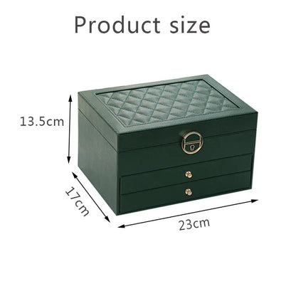 Premium Leren Sieradenkist - Elegante Opbergbox voor Sieraden