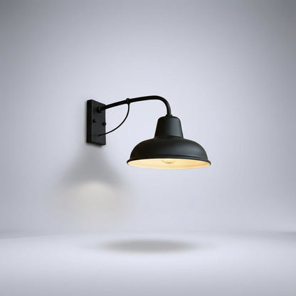Klassieke Buitenwandlamp met Gebogen Arm – Vintage Design