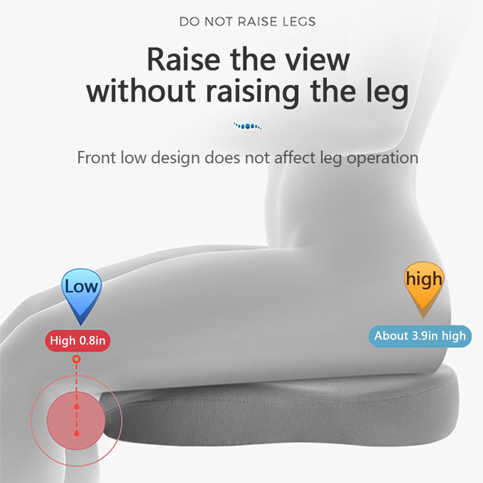Volwassen Auto Zitverhoger – Ergonomisch Kussen voor Verbeterd Zicht en Comfort