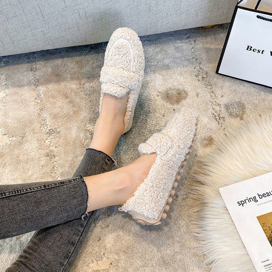 Luxe Pluche Damespantoffels – Warme Antislip Sloffen voor Thuiscomfort