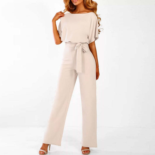 Elegante Dames Jumpsuit Serava – Chique Donkerblauwe Jumpsuit met Comfortabele Pasvorm