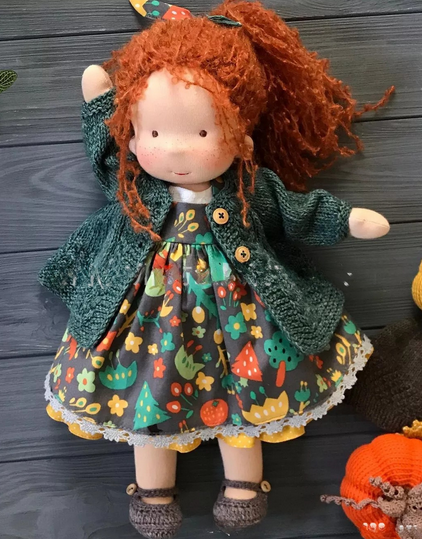 Waldorf pop | Handgemaakt | Fantasiespel | Poppen | Waldorfpedagogisch Speelgoed