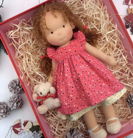 Waldorf pop | Handgemaakt | Fantasiespel | Poppen | Waldorfpedagogisch Speelgoed