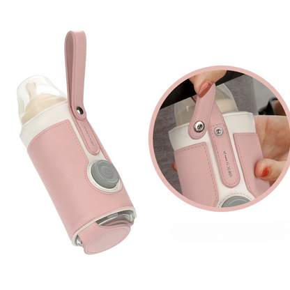 WarmNest Pro Draagbare Flesverwarmer – USB Oplaadbaar & Veilig voor Babyvoeding