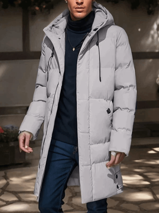 WinterHaven Warm Waterproof Parka – Stylish Long Quilted Coat