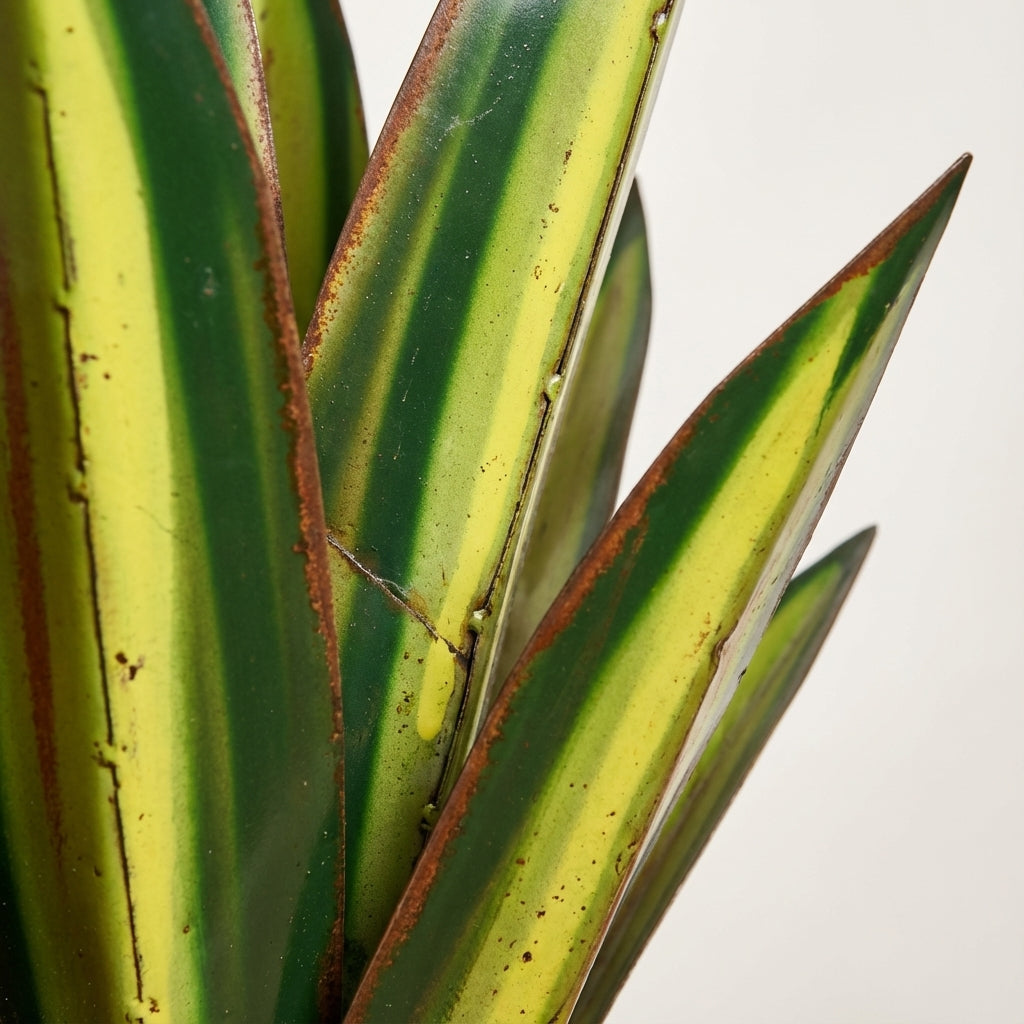 AgavaLicht Metalen Tuinornament Agave Met Solar LED