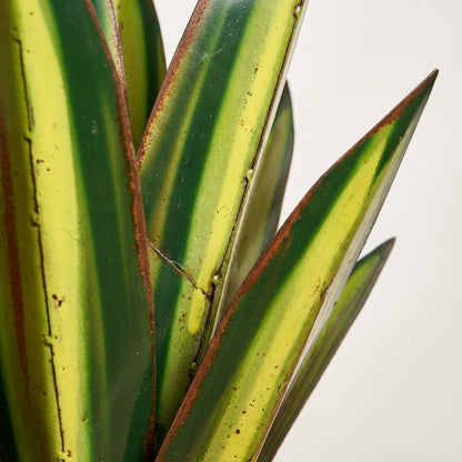 AgavaLicht Metalen Tuinornament Agave Met Solar LED