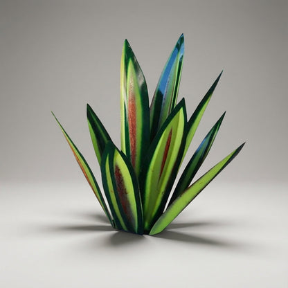 AgavaLicht Metalen Tuinornament Agave Met Solar LED