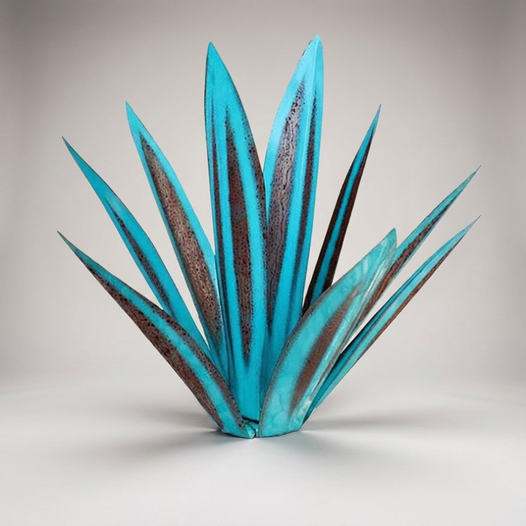 AgavaLicht Metalen Tuinornament Agave Met Solar LED