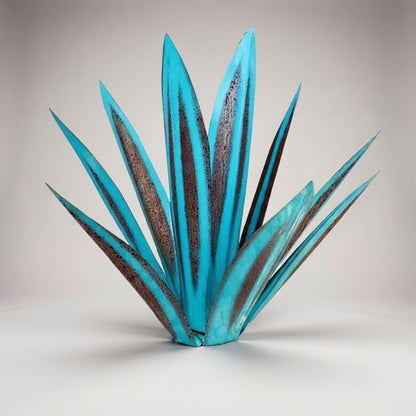 AgavaLicht Metalen Tuinornament Agave Met Solar LED