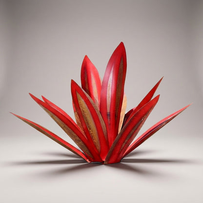 AgavaLicht Metalen Tuinornament Agave Met Solar LED