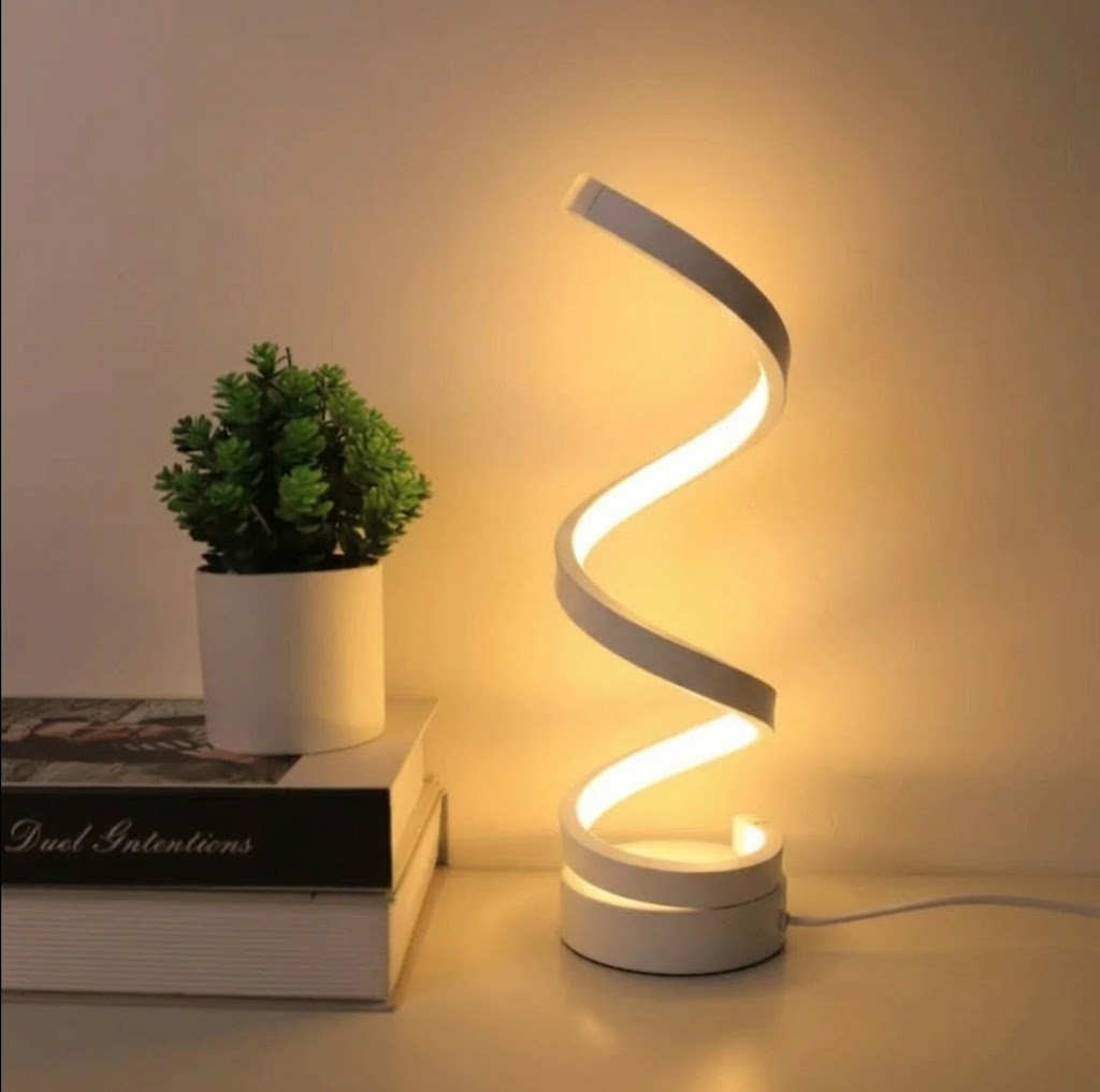 SpiraalLicht LED Tafellamp Met Dimbare Verlichting en Touchbediening