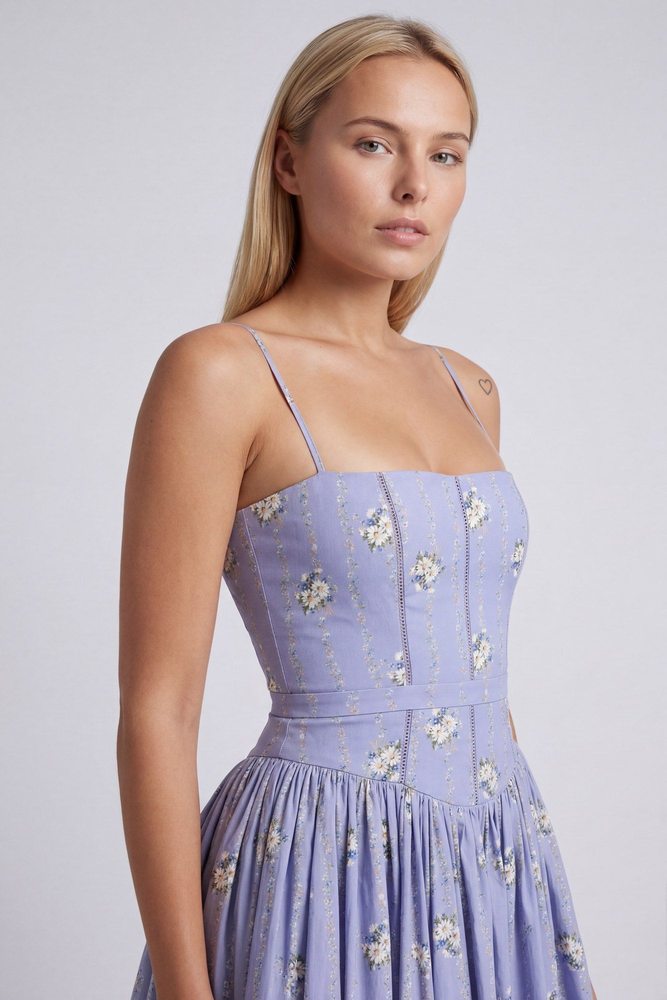 BloeiVorm Maxi Jurk met Bloemenprint en Lange Pasvorm