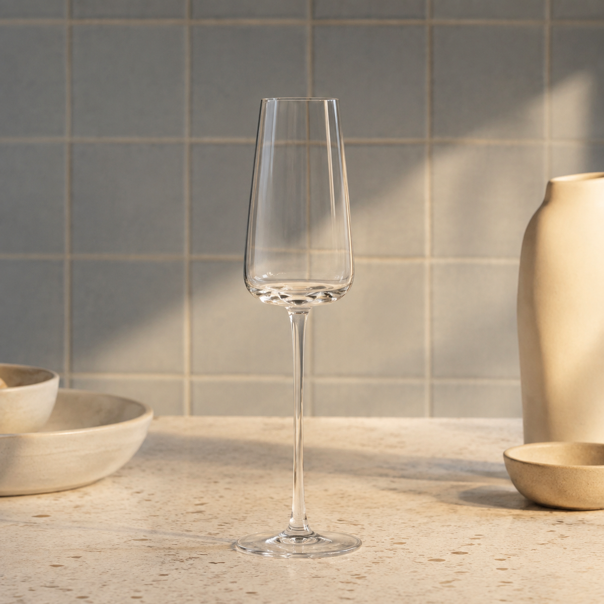 Handgemaakte loodvrije kristallen wijnglas – elegante voetglas voor rode en witte wijn