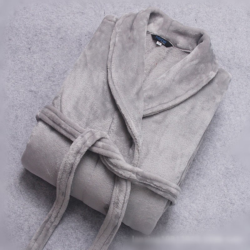 Winterzachte Unisex Badjas – Fluwelige Huisjas van Fleece en Flanel