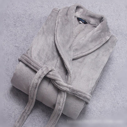 Winterzachte Unisex Badjas – Fluwelige Huisjas van Fleece en Flanel