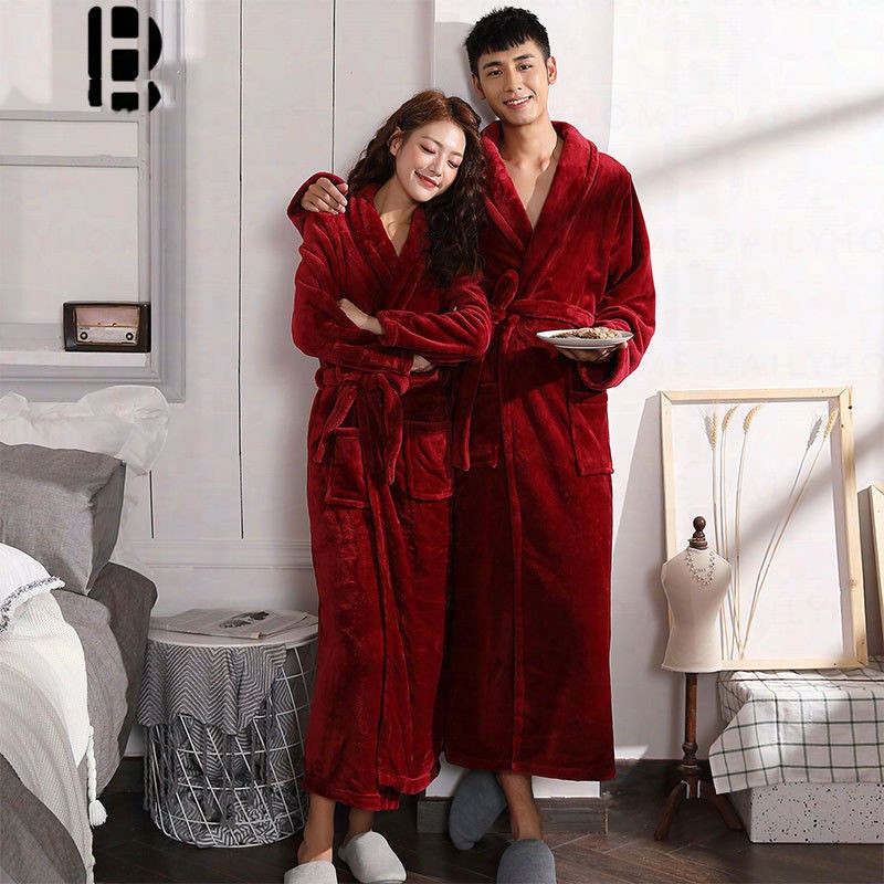 Winterzachte Unisex Badjas – Fluwelige Huisjas van Fleece en Flanel