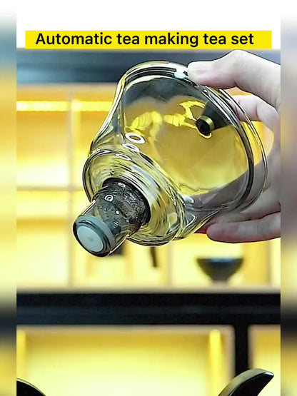 ZenBrew | Creative Lazy Theepot Set - Unieke Overgiet Theepot met Magnetische Druppelaar, Infuser & Handvat