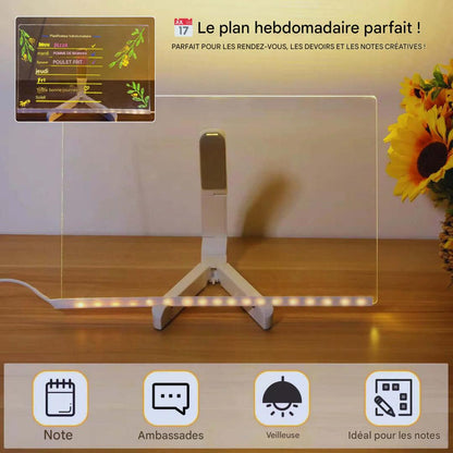 Kiddli LED Tekenbord – Herbruikbaar Schrijfbord met Lichtpen