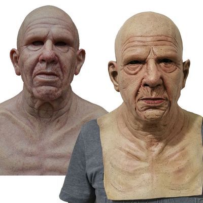 Griezelig Oudeman Masker – Realistisch Latex Halloween Masker voor Volwassenen