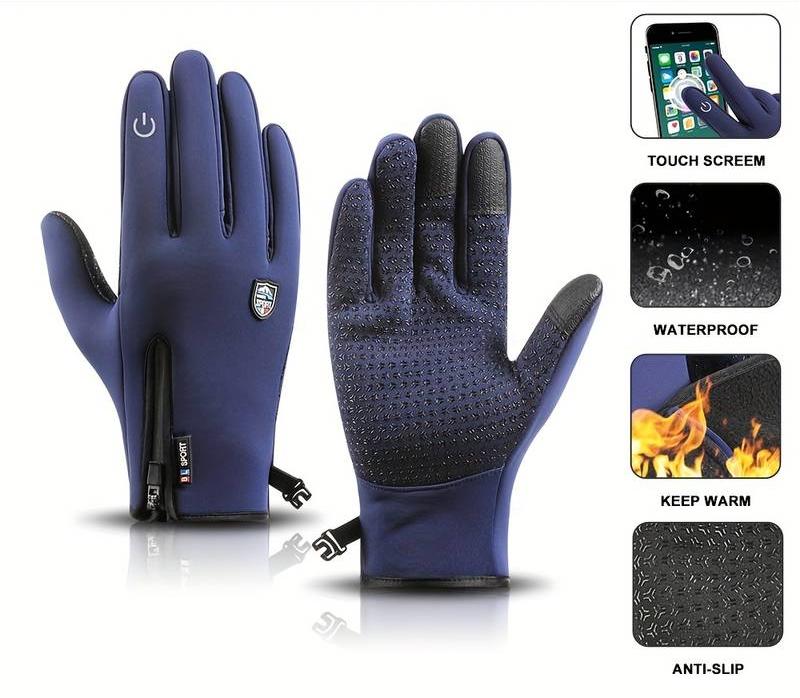 Verwarmbare USB Winterhandschoenen met Touchscreen - Waterdicht & Winddicht