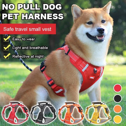 DogsControl  Anti-Trek Hondentuig – Verstelbaar & Ademend Veiligheidstuig met Reflectie
