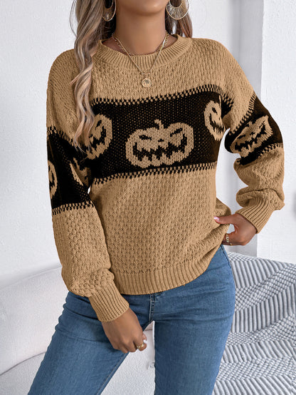 Halloween Trui – Sweater met Pompoen Design voor Herfst en Feestdagen
