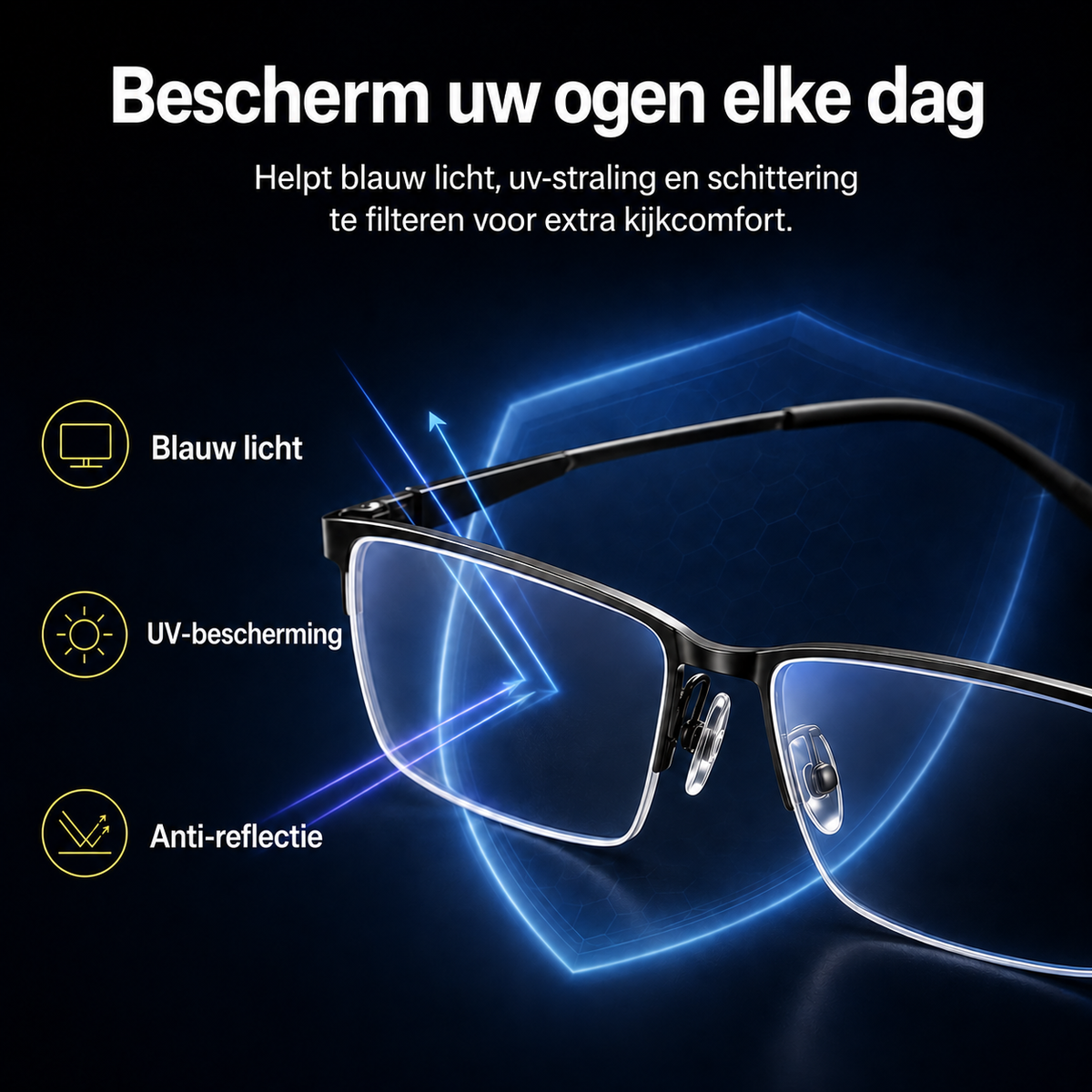 Progressieve Multifocale Bril met Lichtadaptieve Glazen en UV-bescherming