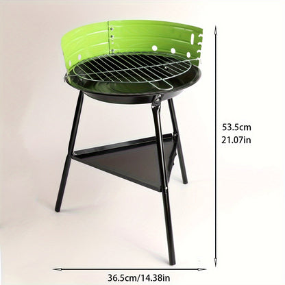GrillNova Compacte Buitenbarbecue met Windbescherming