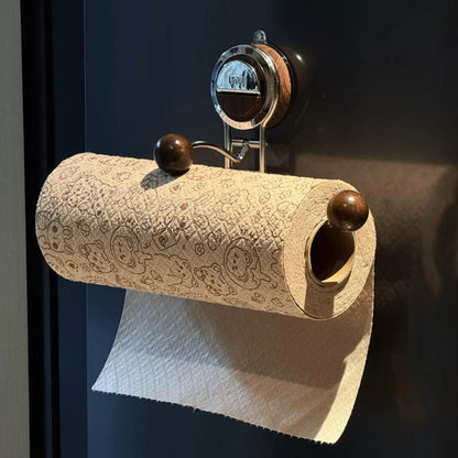KeukenGrip Rolhouder RVS papieren handdoekhouder met zuignap