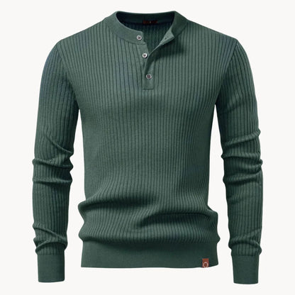 Getailleerde Heren Trui met Knoopsluiting - Comfortabel Dagelijks Wear