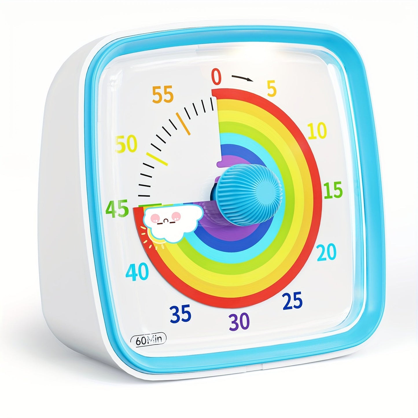 Regenboog Tijdbeheer Timer – Visuele 60-Minuten Afteltimer voor Studie, Werk en Thuis