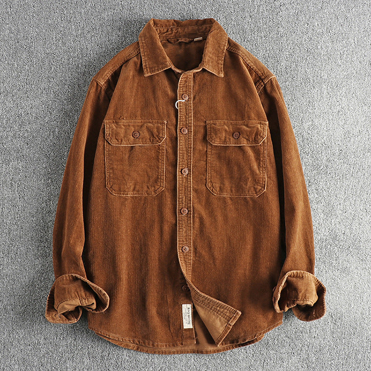RetroRib Corduroy Shirt van katoen met losse pasvorm
