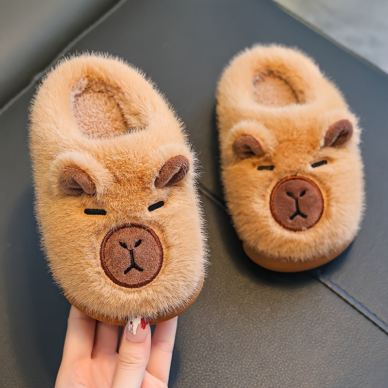 KnuffelPoot Kinderslippers met Fleece en Antislip Zool