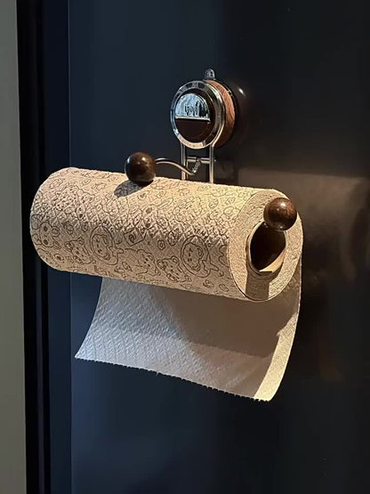 KeukenGrip Rolhouder RVS papieren handdoekhouder met zuignap